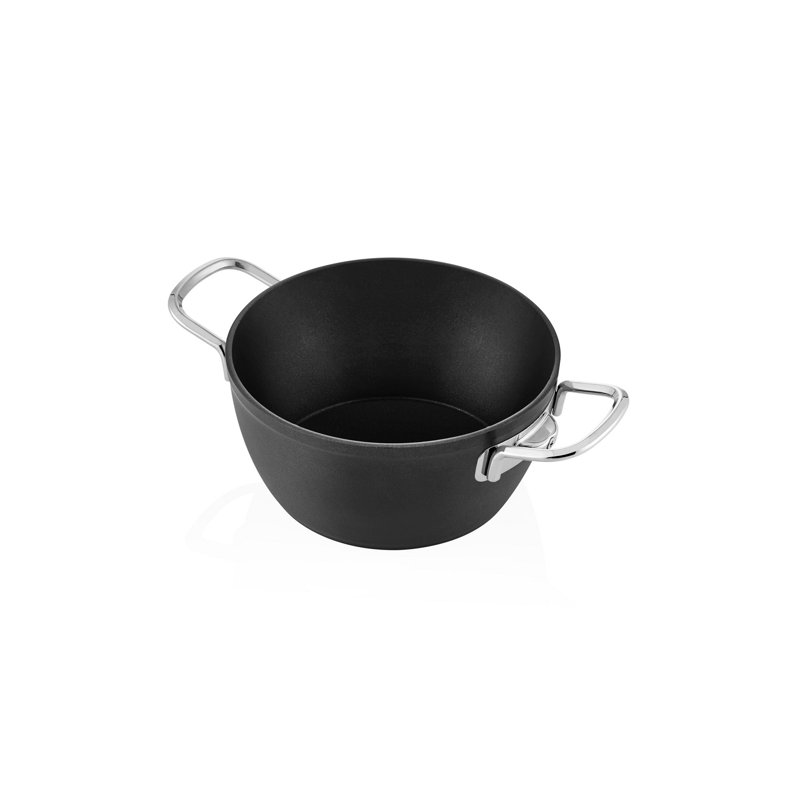 Belfry Kitchen Kyla 2L Non-Stick 100% ALUMINIUM Standard Pot, Black, 20 cm