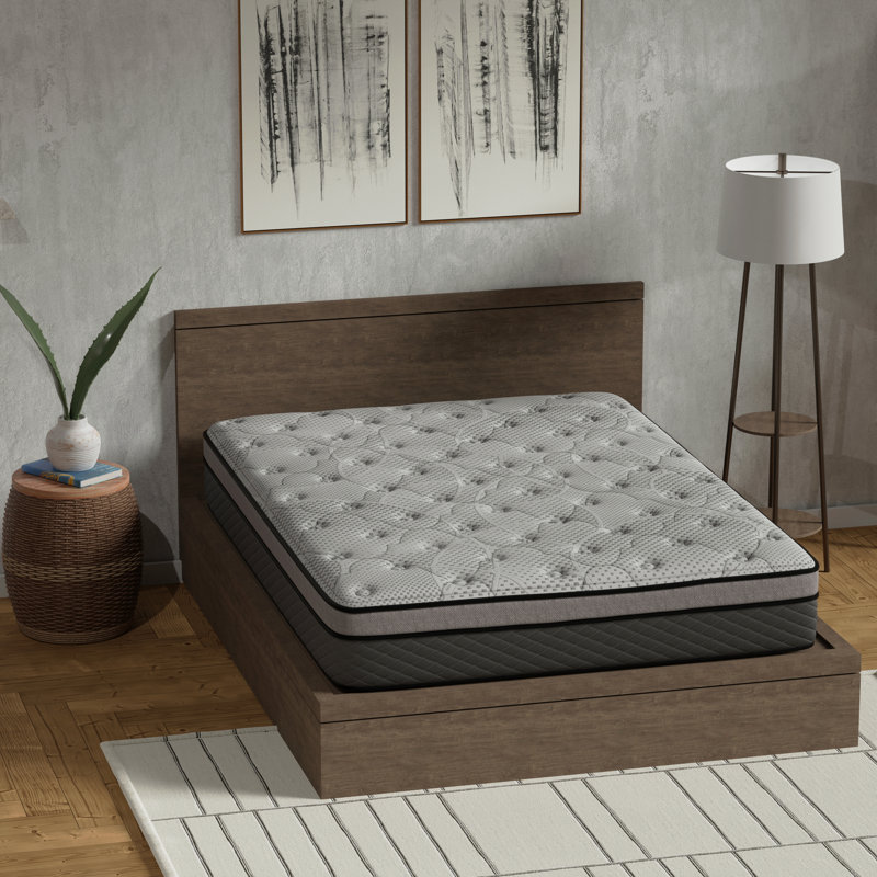 Matelas hybride mi-ferme 12 po avec ressorts ensachés, Simple extra long