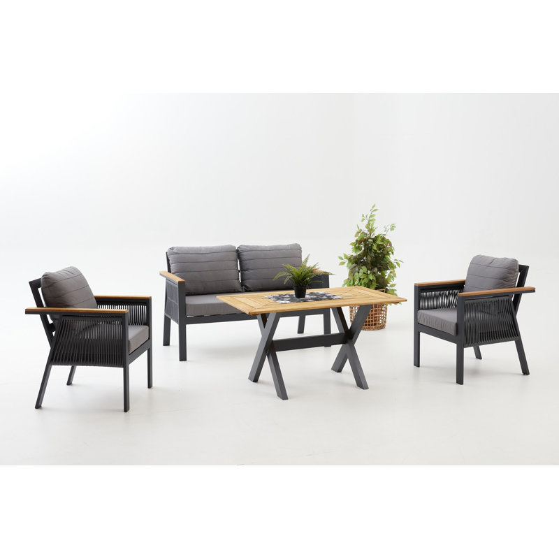 Blizzard 4 - Person Patio Dining Set with Rectangular Table