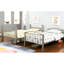 Lit superposé contemporain au-dessus d'or métallique, structure en métal, mobile, convertible pour la chambre à coucher en apparence, divisée en deux lits