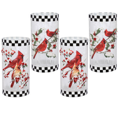 Cardinal Berry Décor, 8 Inches