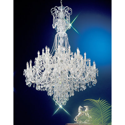 Lustre style chandelier 40 lumière Bohemia