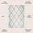 Bertrice Minimalist Diamond Trellis White/Gray Rug-1574589284