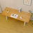 Light yellow Rectangular Solid Wood desks-1609421470