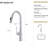 Brushed Nickel Pull-Down Kitchen Faucet 18.79" - And Stylish For In Design-1030601326