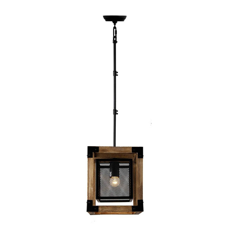 Luminaire suspendu carré 1 lumière Benford