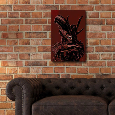 «Alien» par Giuseppe Cristiano, art mural en verre acrylique