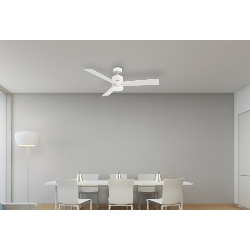 Ventilateur de plafond intelligent d'intérieur / extérieur à 3 pales Axis avec télécommande et ensemble d'éclairage à DEL inclus