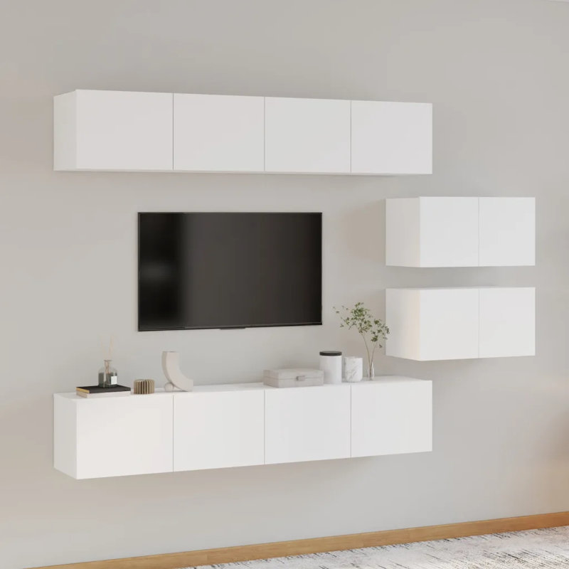 Bakonyi Unfinished Entertainment Centre for TVs up to 32", White