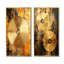 Cymbale symphonie dorée - ensemble de 2 reproductions d'art mural musical-102584427-102584429
