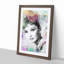 Audrey Hepburn Abstract Art - Framed Print-55456822-55456823