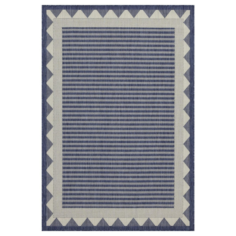 Sunshine GC_HAR2013 Blue Indoor/Outdoor Area Rug, Rectangle 5'3" x 7'3"