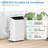 14,000 BTU Portable Air Conditioner, Quiet & Powerful, Follow Me Function, Ideal For Small Rooms, LCD Remote Control, US Plug, White