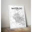 Waterloo City Map 1 Piece Wall Art-1316740735
