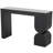 Cole And Grey Metal Geometric Console Table With Stacked Arched Table Leg
