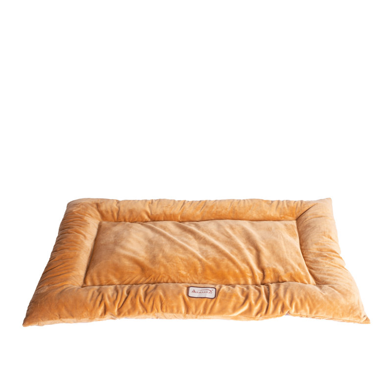 Tapis pour chien en velours doux, Moyen (l 27 po x P 19 po x H 2 po), Brun