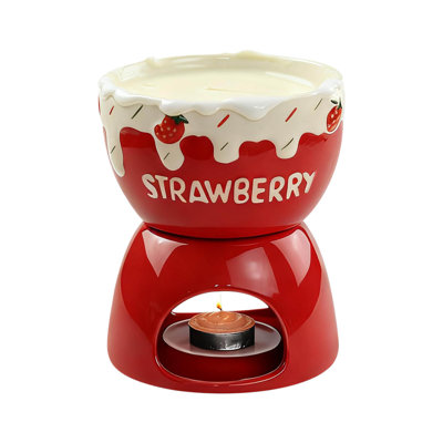 Hot pot cup Homemade Ceramic Cheese Fondue Set Chocolate Melting Oven Ice Cream Fondue Set