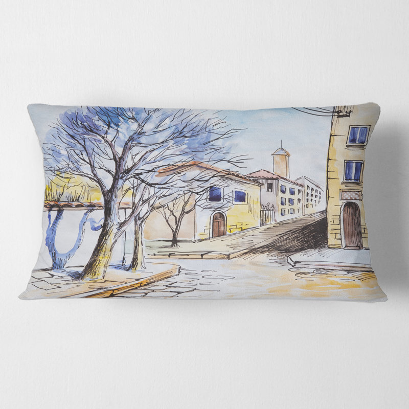 Housse et insert de coussin rectangulaire House in Village