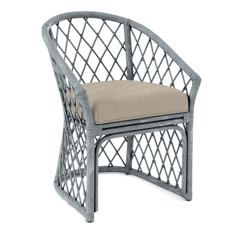 Raleigh Dining Armchair, Eggshell Crypton Performance; 0884-93, Willow