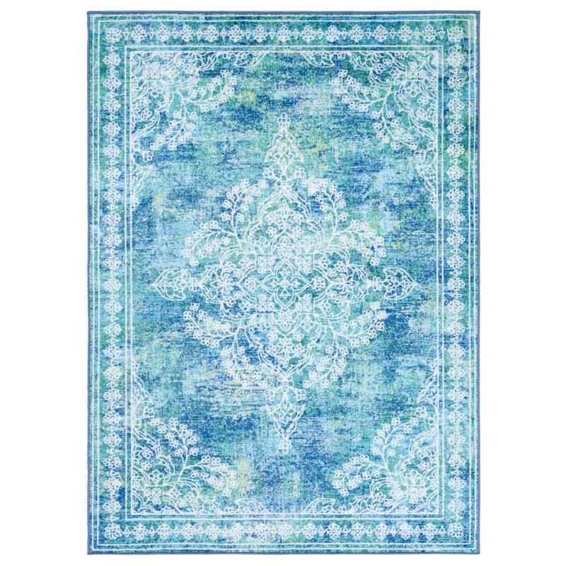 Aashriya Performance Machine Washable Oriental Rug, Rectangle 5'5" x 7'7"