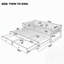 Lit de jour extensible Twin to King avec lit gigogne, cadre de lit convertible en bois avec barrières de sécurité et sommier à lattes, 2 tiroirs intégrés, facile à assembler, aucun sommier requis-133659788
