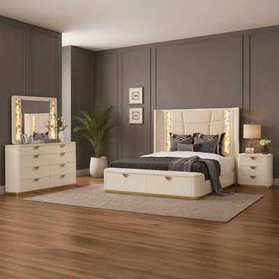 Zimran Upholstered Bedroom Set