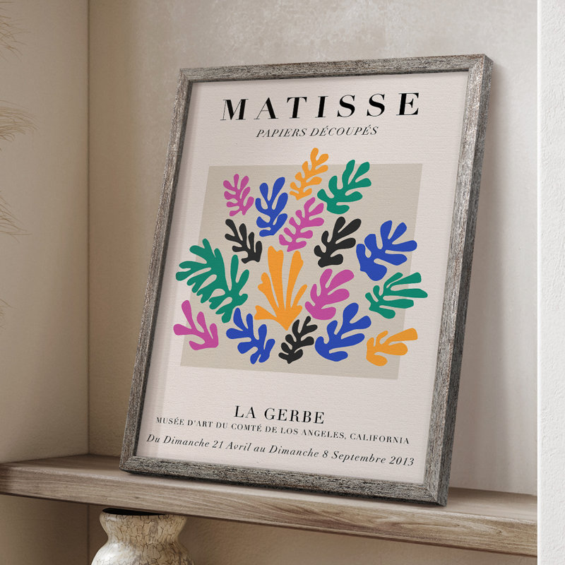 Matisse XC, reproduction d'art encadrée, bois massif, H 15 po x l 12 po