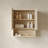 26" Wall-Mounted Bathroom Cabinet, With Doors, Shelf And Open Storage Compartment Over The Toilet Storage Cabinet For Bathroom, Kitchen, Laundry Room, Travertine-Pattern Finish-1692640801
