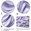 Whie and Mauve Fab Waves II - Ensemble de 5 décorations géométriques abstraites-979232355