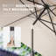 Parasol de marché rectangulaire 120 po x 78 po Donzella-160734174