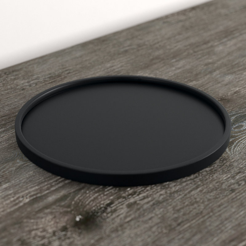 Ebern Designs Botsford Plastic Tray, Black