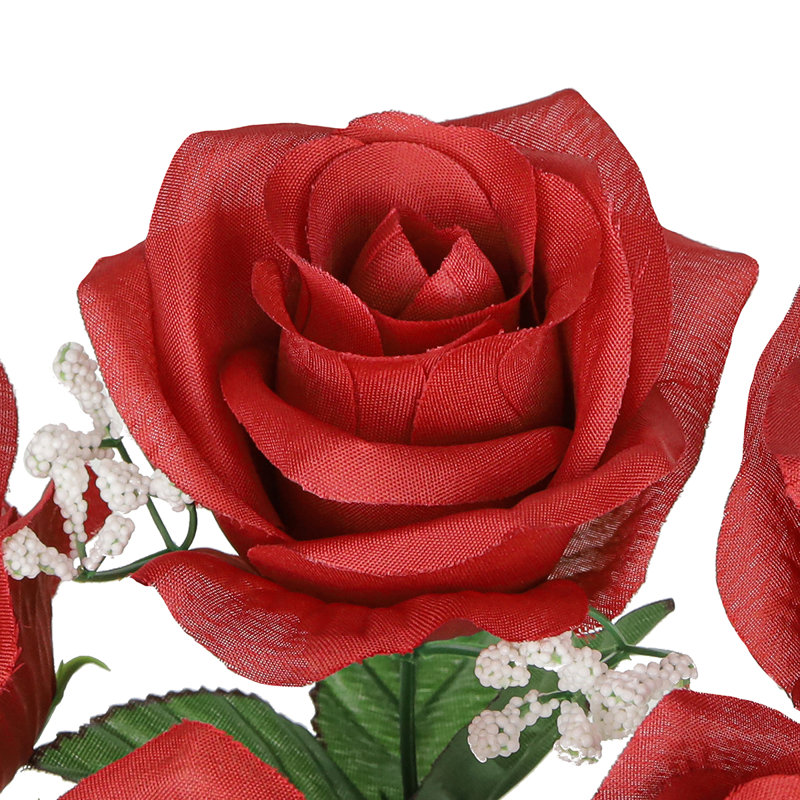 Rosier artificiel ouvert, Rouge