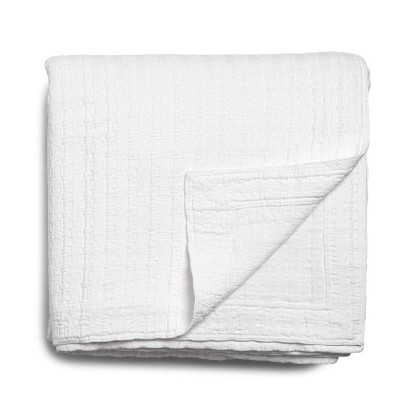 Dune King Coverlet, King Coverlet / Bedspread, White