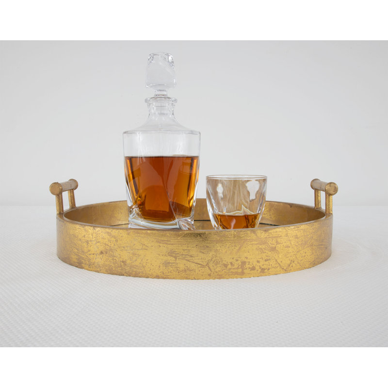 Perla Round Decorative Tray