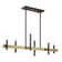 Arkeem 6 - Light Dimmable Linear Chandelier