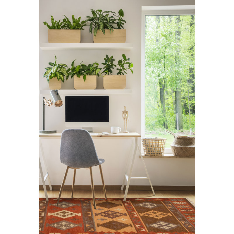 Kilim cuivre foncé Ankara FW 5 pi 0 po x 8 pi 0 po