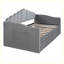 Lit de jour simple rembourré avec 2 tiroirs, canapé-lit avec ports de chargement USB-533201428