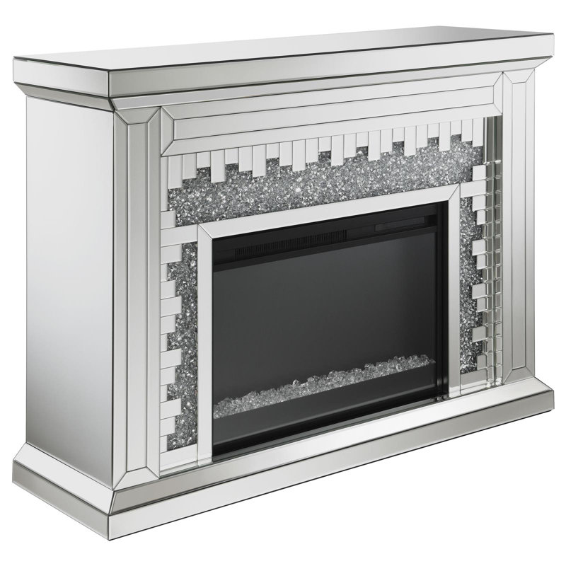 Rectangular Freestanding Fireplace Mirror