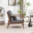 Rayn Solid Wood Upholstered Armchair-1500858711