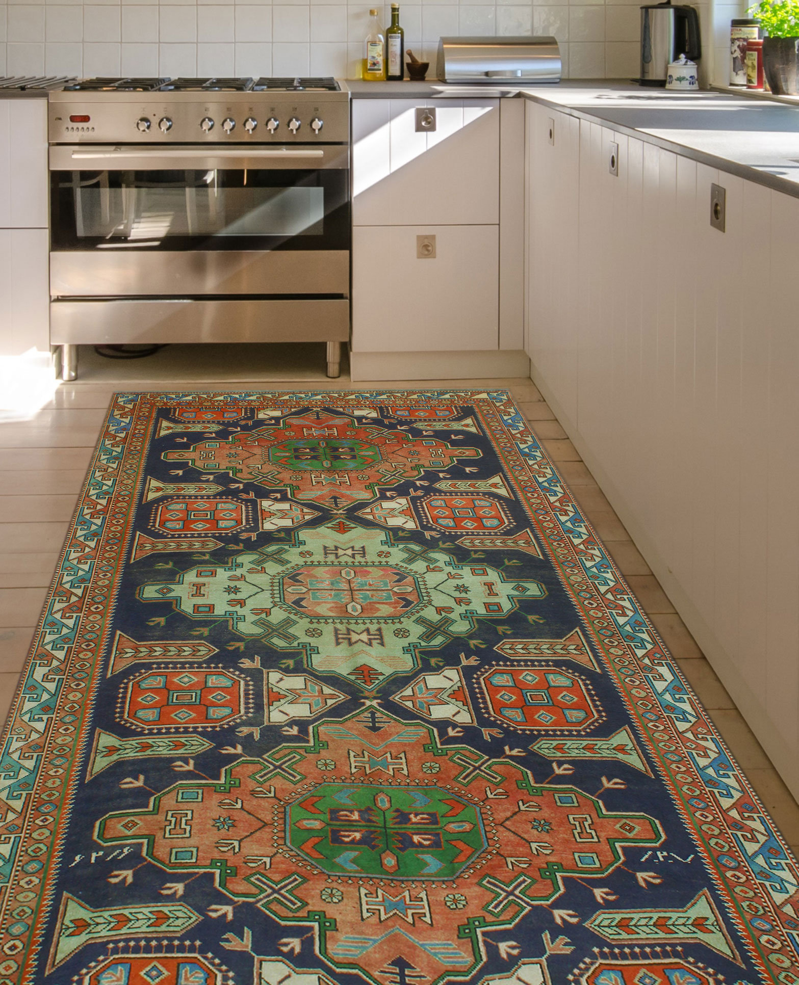 Rustic Mat Rrof Union Rustic Semi-Antique Celica Rust Rug | Wayfair
