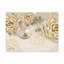 Art mural sur toile à fleurs 3D or et gris 3D-431548423