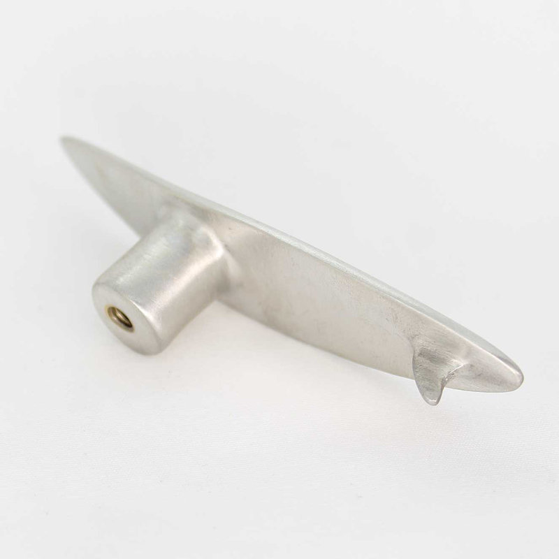 3" Surfboard Small Knob, Brushed Nickel, 4"