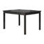 Table de salle à manger 5 pièces transitionnelle de style Mid-Century: table rectangulaire de 48 po, 4 chaises rembourrées, gris anthracite, dossier solide, sièges en bois et mélange de lin de style vieilli, facile à assembler