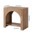 Table de bout 27,56 "en arche de style campagnard, table d'appoint moderne avec tablette de rangement ouverte pour le salon, ensemble de 2-129912494