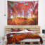 Forêt d'automne rouge dans la tapisserie des carpates Landscape-28502372