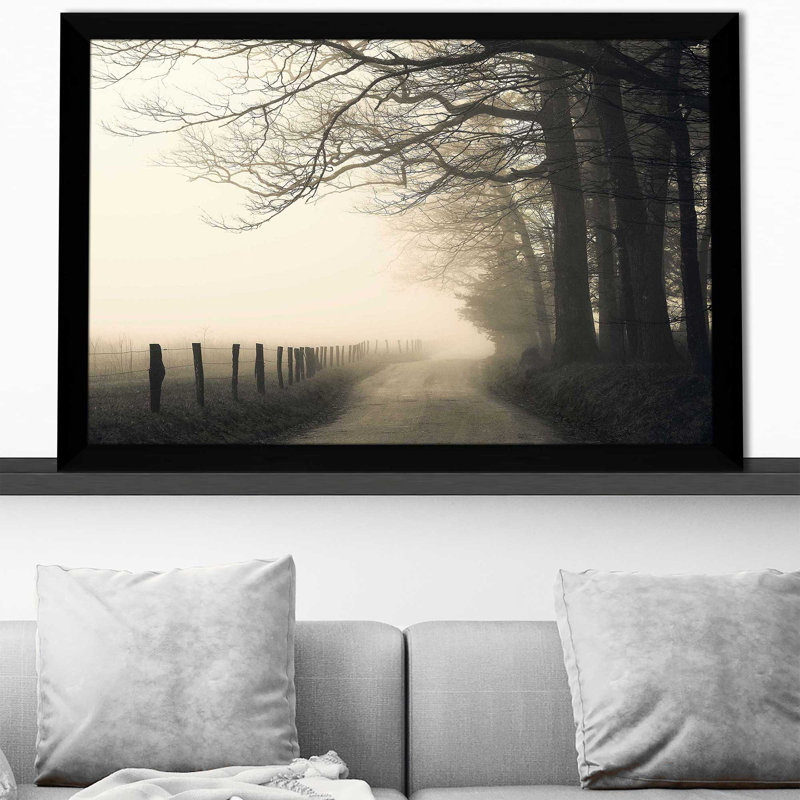 Hyatt Lane par Nicholas Bell - photographie, Cadre noir, H 33,5 po x l 49,5 po x P 1 po