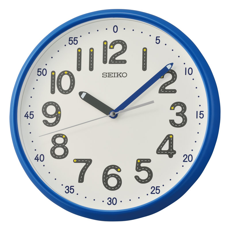 QXA793LLH Time Tutor Clock, Blue, Blue