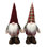 Ensemble de 2 gnomes à carreaux 14 po 2 pièces