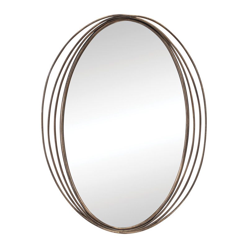 Miroir mural moderne ovale H 30 po