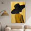 Affiche noire sur toile noire «I» par Art Remedy-107411407-107411391